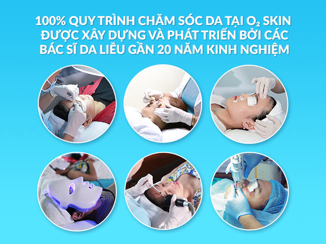 Quy trình chăm sóc da được xây dựng và phát triển bởi các Bác Sĩ Da Liễu kinh nghiệm.