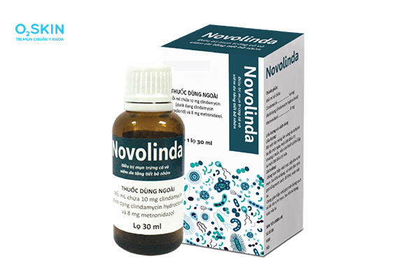 Thuốc kháng sinh trị mụn dạng bôi Novolinda
