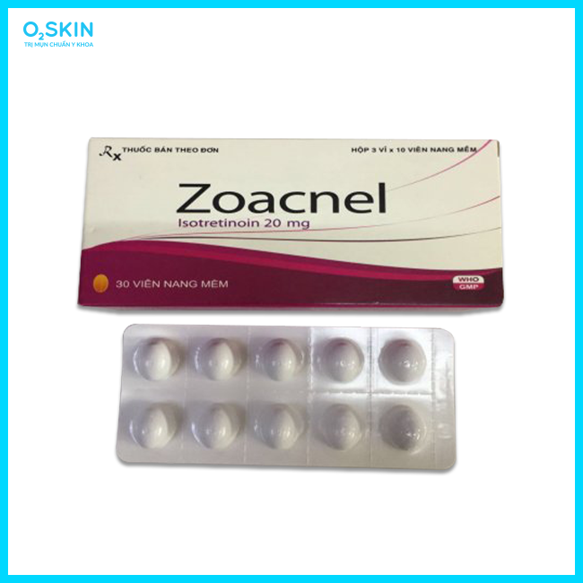Thuốc zoacnel 20-mg (Nhóm isotretinoin)