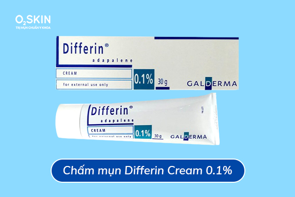 Thuốc chấm mụn Differin Cream 0.1%