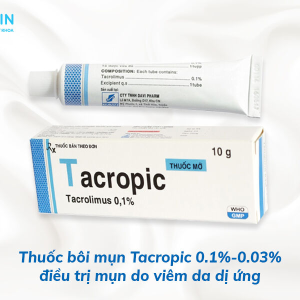 Thuốc bôi Tacropic 0.1%-0.03% chữa trị nhọt bởi viêm domain authority không phù hợp (10g)