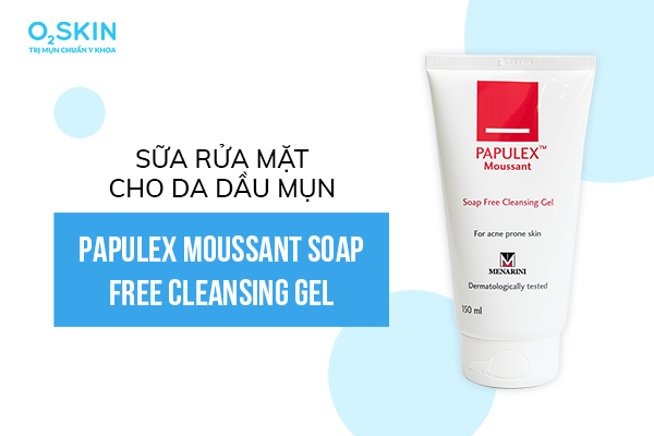 Sữa rửa mặt cho da dầu mụn Papulex Moussant Soap Free Cleansing Gel