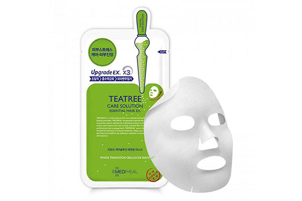 Mặt nạ tinh chất trà xanh ngăn ngừa mụn Mediheal Teatree Mask.