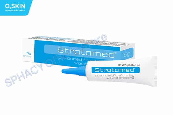 Stratamed trị vết thương hở và có thành phần là silicone gel