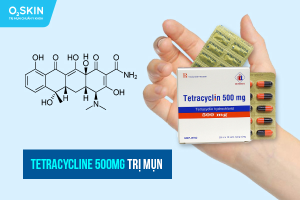 Tetracycline 500mg trị mụn