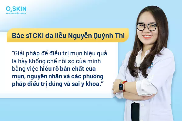Bác sĩ CKI da liễu Nguyễn Quỳnh Thi chia sẻ
