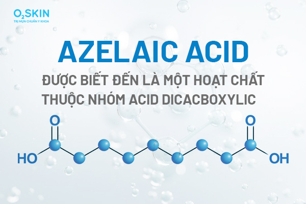 Azelaic Acid được biết đến là một hoạt chất thuộc nhóm Acid Dicacboxylic