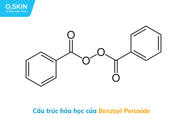 Cấu trúc hóa học của Benzoyl Peroxide